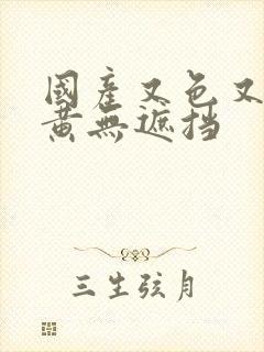 国产又色又爽又黄无遮挡