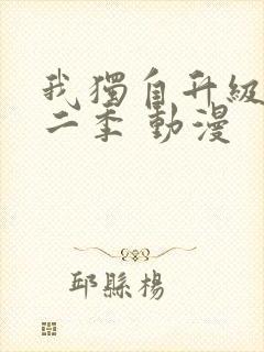 我独自升级 第二季 动漫