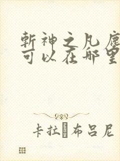 斩神之凡尘神域可以在哪里看