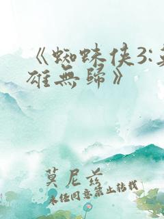 《蜘蛛侠3:英雄无归》