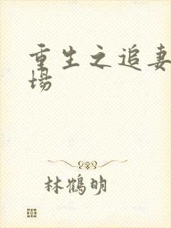 重生之追妻火葬场