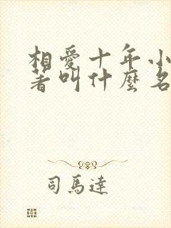 相爱十年小说原著叫什么名字