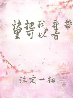 快把我哥带走哪里可以看