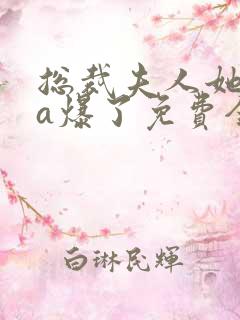 总裁夫人她虐渣a爆了免费全文