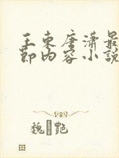 王东唐潇最新章节内容小说