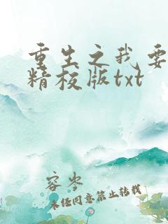 重生之我要冲浪精校版txt