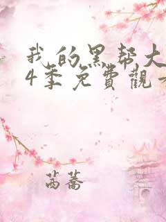 我的黑帮大佬第4季免费观看