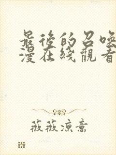 最后的召唤师动漫在线观看