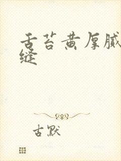 舌苔黄厚腻有裂缝