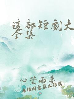 这部短剧大结局全集