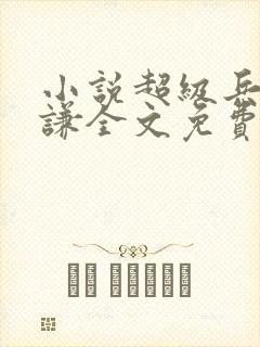 小说超级兵王叶谦全文免费阅读