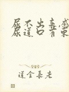 尿不出来,感觉尿道口有东西堵着