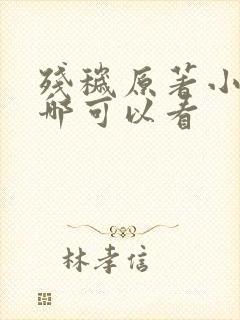 残秽原著小说在哪可以看