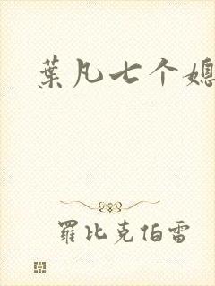 叶凡七个媳妇
