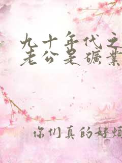 九十年代之我的老公是矿业大亨