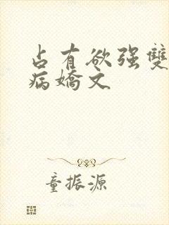 占有欲强双男主病娇文