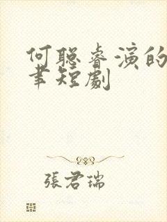 何聪睿演的裴淮聿短剧