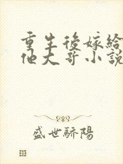 重生后嫁给亡夫他大哥小说