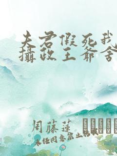 夫君假死我高嫁摄政王爷舍命宠