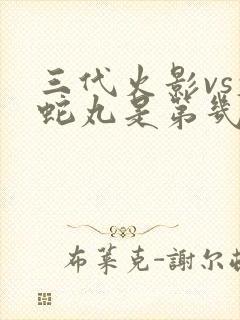 三代火影vs大蛇丸是第几集