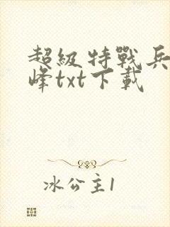 超级特战兵王张峰txt下载