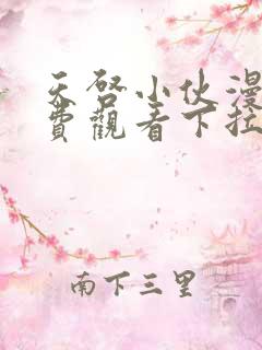 天启小伙漫画免费观看下拉式漫画最