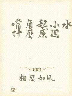 嘴角起小水泡是什么原因