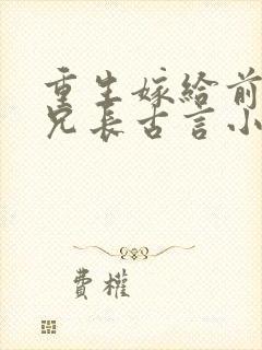 重生嫁给前夫的兄长古言小说