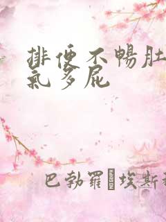 排便不畅肚子胀气多屁