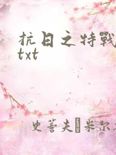 抗日之特战兵王txt