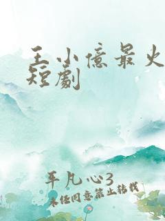 王小亿最火5部短剧