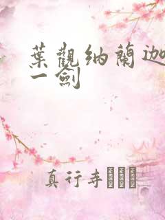 叶观纳兰迦我有一剑