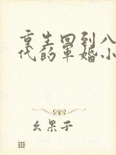 重生回到八十年代的军婚小说