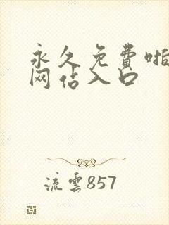 永久免费啪啪的网站入口