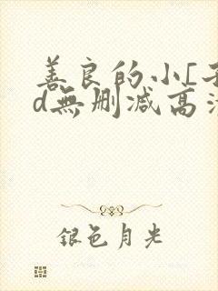 善良的小[子hd无删减高清