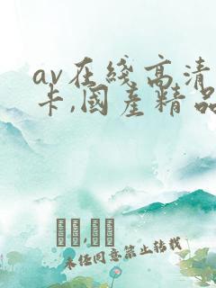 av在线高清不卡,国产精品