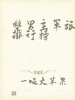 双男主军旅小说排行榜