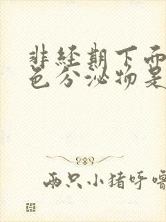 非经期下面有褐色分泌物是怎么回事