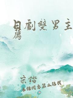 日剧双男主剧推荐