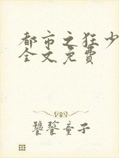 都市之狂少归来全文免费