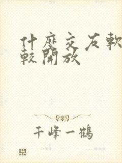 什么交友软件比较开放