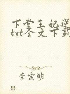 下堂王妃逆袭记txt全文下载