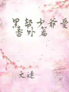 黑帮少爷爱上我 番外篇