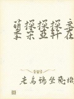 萌探探探案第二季宋亚轩在哪一期