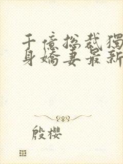 千亿总裁独宠替身娇妻最新更新