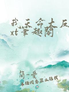我天命大反派txt笔趣阁