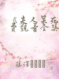 《夫人呆死》免费观看全集高清