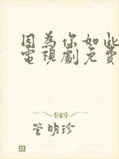 因为你如此耀眼电视剧免费观看全集