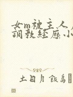 女m被主人虐玩调教经历小说