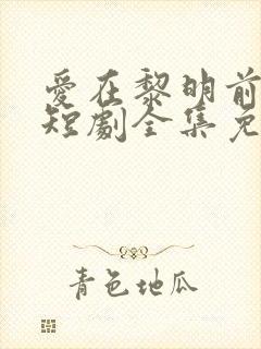 爱在黎明前升起短剧全集免费